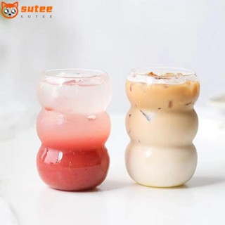 Sutee แก้วกาแฟใส ทนความร้อน บอโรซิลิเกตสูง จุของได้เยอะ สําหรับบ้าน