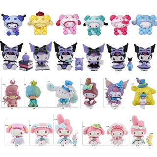 โมเดลฟิกเกอร์ Sanrio Kuromi Hello Kitty Melody Cinnamoroll ของเล่นสําหรับเด็ก