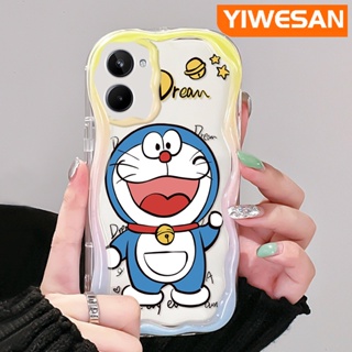 สําหรับ Realme 10 เคสการ์ตูนน่ารัก โดราเอมอน เนื้อครีม ขอบคลื่น เคสโทรศัพท์ กันกระแทก ซิลิโคนใส เคสนิ่ม