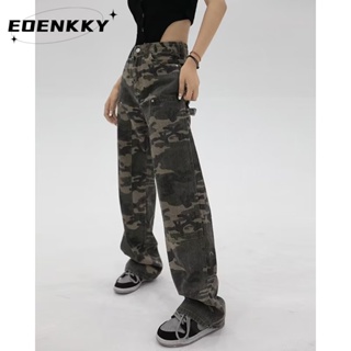 EOENKKY  กางเกงขายาว กางเกงยีสน์ผู้หญิง ทรงหลวม ๆ ตรง Retro Hip Hop Pants 2023 NEW Style  Stylish High quality สวยงาม ทันสมัย A97L862 36Z230909