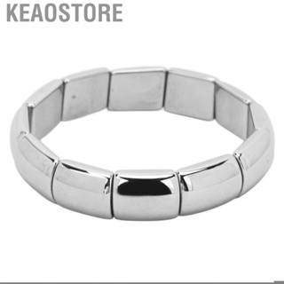 Keaostore Terahertz Bracelet Rectangle Beads Stretch Bangle Woman Men Gift ACM