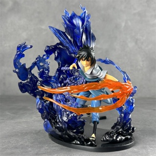 โมเดลฟิกเกอร์ Pvc รูปปั้นอนิเมะนารูโตะ Uchiha Sasuke ขนาด 21 ซม. สําหรับเก็บสะสม