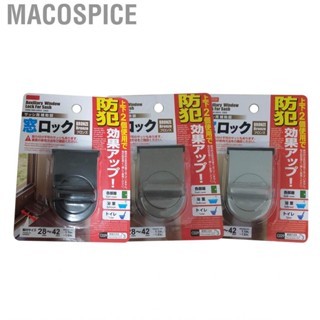 Macospice Window Safty Lock  Strong Stopper Rust Prevention Iron Retractable for Home