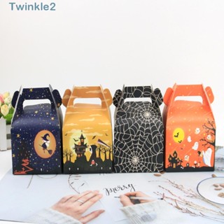 Twinkle กล่องหิ้ว รูปฟักทอง แมงมุม พร็อพปาร์ตี้ฮาโลวีน สําหรับเด็ก 5 ชิ้น