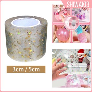 [Shiwaki3] เทปกาวนาโน กลิตเตอร์ สองด้าน ใช้ซ้ําได้ สําหรับแขวนรูปภาพ บ้าน DIY