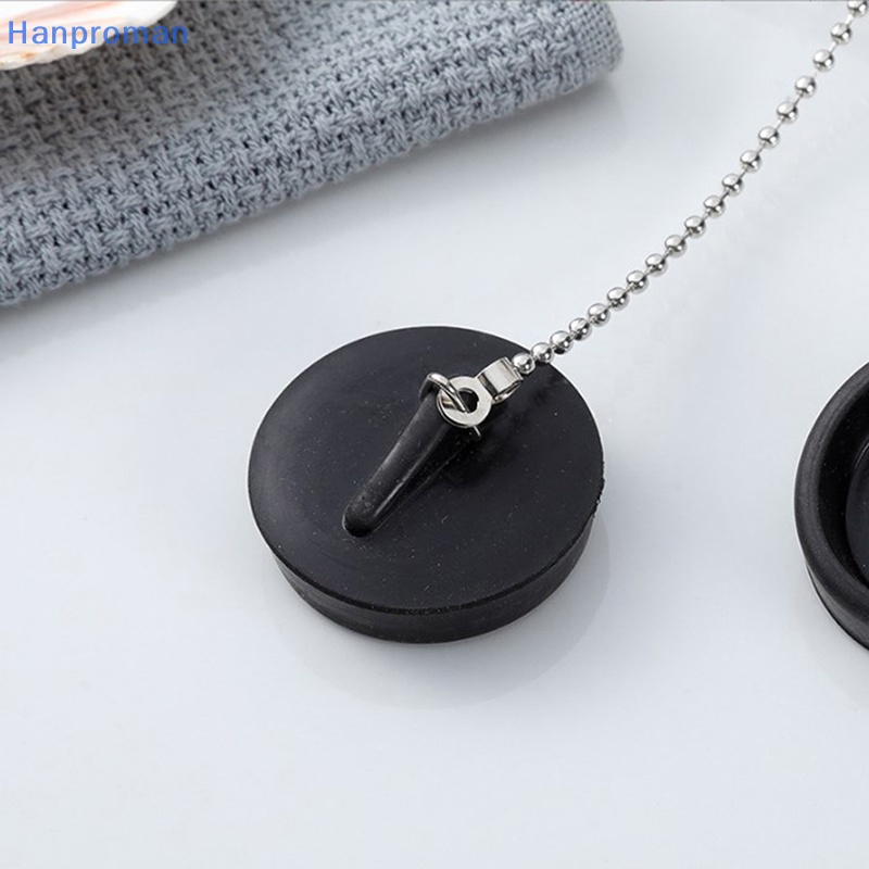 Hanproman> จุกปิดท่อระบายน้ําอ่างล้างจาน แบบยาง พร้อมโซ่ สําหรับอ่างล้างจาน ห้องครัว โรงแรม ครอบครัว