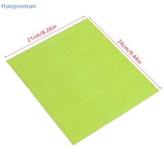 Hanproman&gt; เสื่อม้วนซูชิ ซิลิโคน สีเขียว ใช้ซ้ําได้ DIY