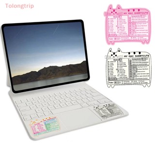 Tolongtrip&gt; สติกเกอร์ติดแป้นพิมพ์ สําหรับ Windows คอมพิวเตอร์ แล็ปท็อป