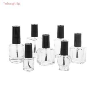 Tolongtrip&gt; ขวดแก้วเปล่า แบบใส สําหรับใส่น้ํายาทาเล็บเจล