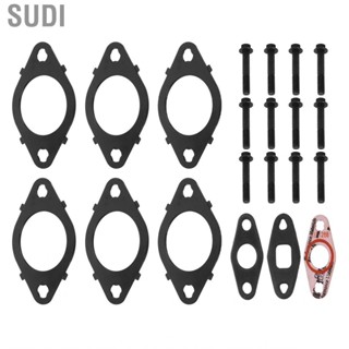 Sudi Exhaust Manifold Gasket Bolts Kit with Metal Alloy 3937479 for Cummins ISL QSL ISC QSC 8.3L 8.9L