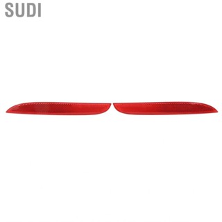 Sudi Rear Bumper Reflector Left Right Improve Car Visibility 63142990863 Impact Proof Perfect Fit Red Lens for