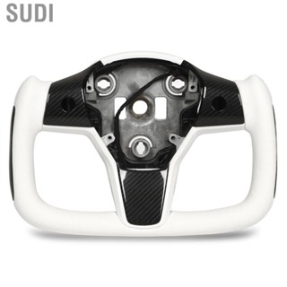 Sudi Driving Steering Wheel Heated Exquisite Appearance Car High Toughness with Bright Carbon Fiber Trims for Vehicle