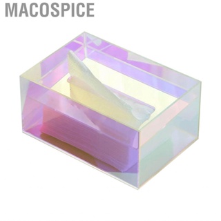 Macospice Napkin Box  Tissue Holder Colorful Rectangle Shape for Living Room