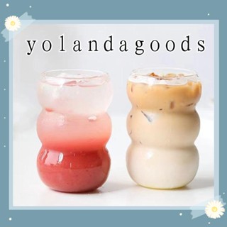 แก้วกาแฟ YOLA ทนความร้อน ขนาดใหญ่ จุของได้เยอะ สีโปร่งใส ของใช้ในบ้าน