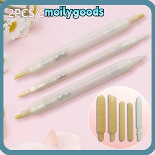 Moilyhd 2 ชิ้น / เซต ปากกาเพ้นท์ อุปกรณ์เครื่องเขียน แท่งเปล่า พลาสติกใส