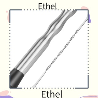 Ethel1 ค้อนทุบน้ําแข็ง สเตนเลส สีเงิน 9 นิ้ว สําหรับบดมะนาว ไวน์ 4 ชิ้น