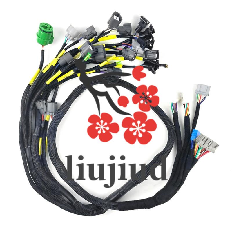 Liujiud OBD1 Budget D & B-Series สายรัดเครื่องยนต์ สําหรับ Honda Civic Integra B16 B18 D16 CNCH-OBD1-1