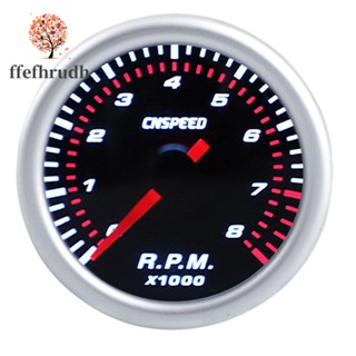 Ffefhrudh CNSPEED เครื่องวัดรอบเครื่องยนต์รถยนต์ 2 นิ้ว 52 มม. 0-8000 RPM 12V RPM