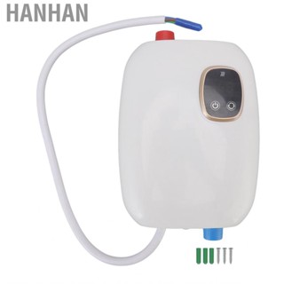 Hanhan 5500W Small Electric Instant Hot Water Heater with Digital Touch Screen Smart Thermostat 220V K