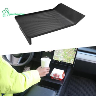 Greenbranches1 ถาดคอนโซลกลาง สําหรับ Tesla Model Y Model 3 Food Eating Table Holding Your Essentials During Autopilot Road Trip