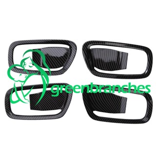 Greenbranches1 ฝาครอบมือจับประตูด้านในรถยนต์ สีดํามันวาว สําหรับ Honda HRV XRV XR-V HR-V 2022 2023 4 ชิ้น