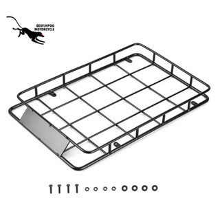 Qeufjhpoo ถาดโลหะติดหลังคารถ 230x147 มม. สําหรับรถไต่หินบังคับ 1/10 Axial SCX10 Traxxas TRX4 RC4WD D90