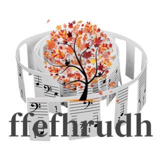 Ffefhrudh สติกเกอร์โน้ตเปียโน เปียโนไฟฟ้า 88 คีย์ ลอกออกได้