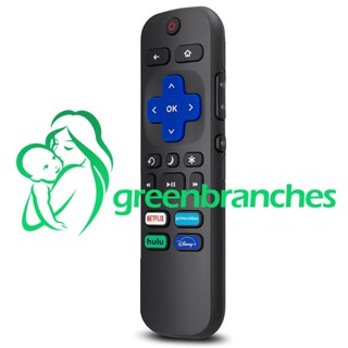 Greenbranches1 รีโมตทีวี แบบเปลี่ยน สําหรับ Roku TV TCL Roku Hisense Roku Netflix Hulu