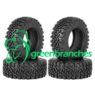 Greenbranches1 ยางล้อรถ สีดํา 1.9 สําหรับรถไต่หินบังคับ 1/10 Traxxas TRX4 RC4WD D90 Axial SCX10 II III Redcat MST 4 ชิ้น