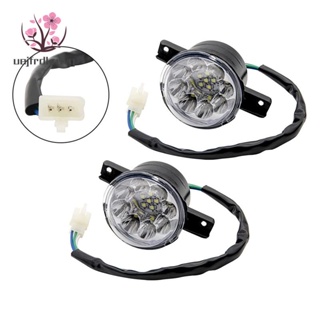 Uejfrdkuwg ไฟหน้า LED ATV 12V 125Cc 150Cc 250Cc 300Cc สําหรับจีน Taotao JCL Baja Yamoto Kazuma Roketa 2 ชิ้น