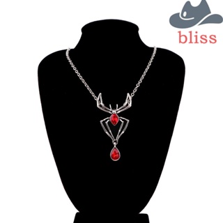 Bliss สร้อยคอโซ่ โลหะผสม จี้แมงมุม สไตล์เกาหลี โกธิค พังก์ ฮิปฮอป สําหรับผู้ชาย