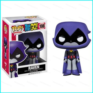 Star3 โมเดลฟิกเกอร์ FUNKO POP Teen Titans Raven ของขวัญ สําหรับตกแต่งบ้าน เก็บสะสม