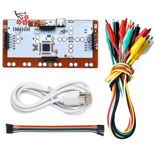 Liujiud ชุดเครื่องปั้น DIY สําหรับ MaKey พร้อม Type-C USB และคลิปหนีบปากจระเข้ สําหรับ Arduino สําหรับเด็ก