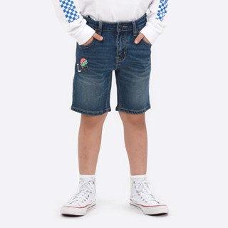 LEE KIDS กางเกงขาสั้นเด็กผู้ชาย คอลเลคชั่น Mini Artist ทรง SHORT รุ่น LK S323BSHON12 สียีนส์