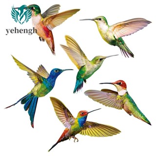  Yehengh สติกเกอร์ ลายนก ป้องกันการชน สําหรับติดหน้าต่าง 6 ชิ้น