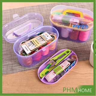 DIY อุปกรณ์เย็บผ้า ด้าย เข็ม ครบเซ็ท ขนาดพกพา คละสี Sewing set