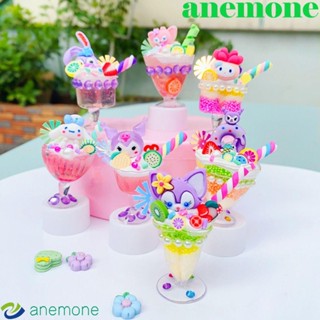 Anemone ถ้วยไอศกรีม แฮนด์เมด ของเล่นเสริมพัฒนาการ สําหรับเด็กผู้หญิง 6 ชิ้น