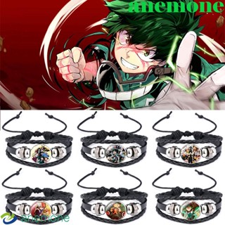 Anemone Boku No Hero Academia สร้อยข้อมือ ผู้ชาย เสน่ห์ หลายชั้น อัญมณีเวลา คอสเพลย์ สร้อยข้อมือหนัง