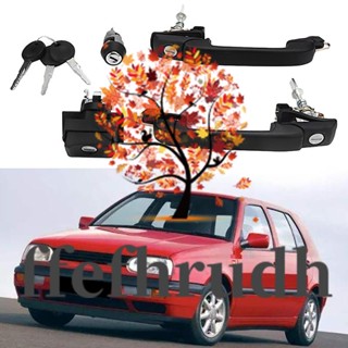 Ffefhrudh ชุดระบบล็อคประตูรถยนต์ สําหรับ Golf Mk3 1H0837207B 1 ชม09058551 ชั่วโมง68275711 ชั่วโมง0898081