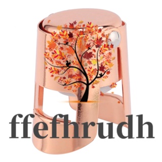 Ffefhrudh จุกปิดขวดแชมเปญ สเตนเลส สีโรสโกลด์ ใช้ซ้ําได้ ประหยัดไวน์