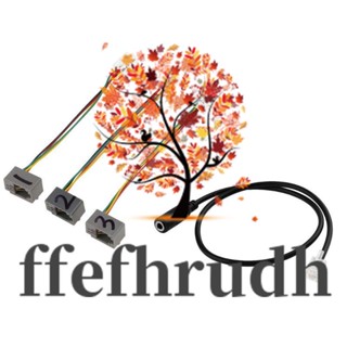 Ffefhrudh RJ9 4P4C ปลั๊กตัวผู้ เป็นแจ็คหูฟัง ตัวเมีย 3.5 มม. อะแดปเตอร์แปลงเสียงโทรศัพท์ สายเคเบิลต่อขยาย สําหรับ Avaya Cisco