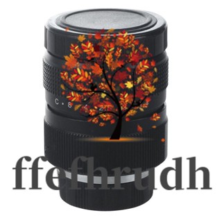 Ffefhrudh เลนส์โทรทัศน์ TV กล้องวงจรปิด สําหรับเมาท์กล้อง C 25 มม. F1.4 นิ้ว สีดํา