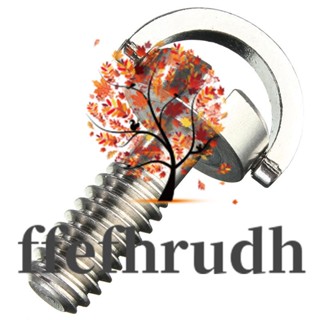 Ffefhrudh แหวนสกรู D สเตนเลส 1/4 นิ้ว สีเงิน สําหรับขาตั้งกล้อง