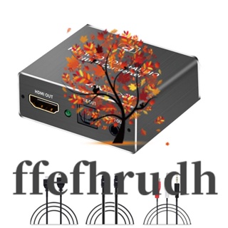 Ffefhrudh อะแดปเตอร์แยกเสียง HDMI HDCP CEC ออปติคอล TOSLINK SPDIF และตัวแปลงเสียง RCA 3.5 มม. 4K x 2K 3D HDMI