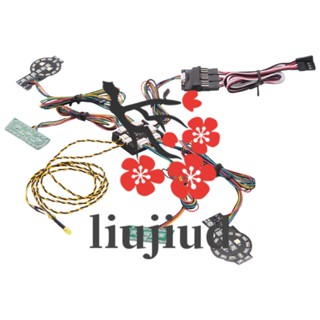 Liujiud ระบบไฟ LED ด้านหน้า และด้านหลัง สําหรับอัพเกรดรถไต่หินบังคับ Traxxas TRX-4 2021 Bronco 1/10