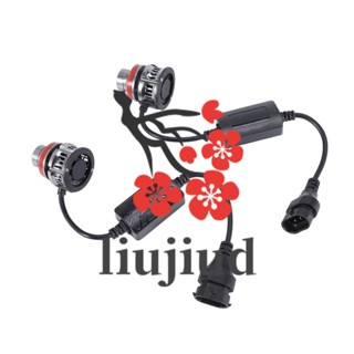 Liujiud H11 ไฟตัดหมอก LED 6 ดวง 6000K 30W 3000 Lumens กันน้ํา สีขาว สําหรับติดรถยนต์ 2 ชิ้น