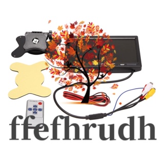 Ffefhrudh กล้องมองหลังอิเล็กทรอนิกส์ 12V-24V 7 นิ้ว TFT LCD HD อุปกรณ์เสริม สําหรับรถยนต์