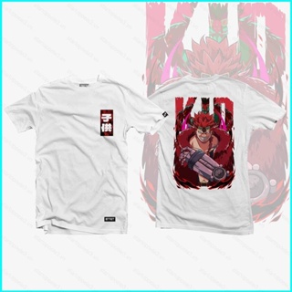 Star3 เสื้อยืดแขนสั้นลําลอง พิมพ์ลายกราฟฟิค One Piece Eustass ทรงหลวม พลัสไซซ์ สไตล์ฮาราจูกุ สําหรับเด็กผู้ชาย และผู้หญิง