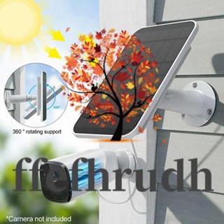 Ffefhrudh แผงพลังงานแสงอาทิตย์ กันน้ํา พร้อมสายชาร์จ สําหรับกล้องวงจรปิด