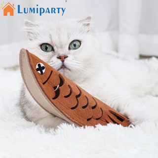 Lumiparty ของเล่นตุ๊กตาปลา ทําความสะอาดฟัน กันรั่วซึม สําหรับสุนัข แมว